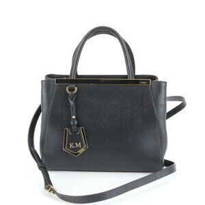 Fendi Toujours leather shoulder bag crossbody handbag black REM